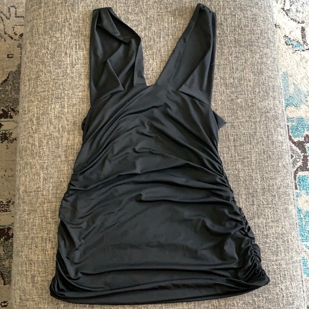 Black mini dress